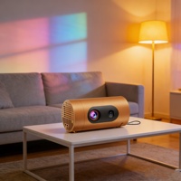 Mini projecteur Q8 avec décodage vidéo 4K, projecteur vidéo avec haut-parleur à diaphragme intégré de 5 W, H727 Android 14, 300 ANSI haute luminosité