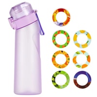 650ml Starter up Set Bouteilles à boire Bouteille d'eau de sport avec 7 dosettes de saveur de fruits parfumées Best Seller