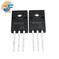 Prêt à expédier K8A50D TK8A50D TO-220F 500V 8A MOSFET Transistor Neuf Original Fournisseurs Solution Unique pour la Devisation de la Nomenclature (BOM)