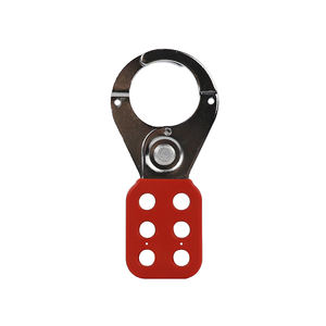 जस्ता चढ़ाया 6 ताला क्षमता स्टील कुंडी के साथ रंगीन प्लास्टिक लेपित संभाल के लिए तालाबंदी Tagout K02 - Product Image 2