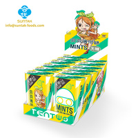 Emballage de boîte de conserve de bonbons sans sucre à la menthe fruitée de 25g