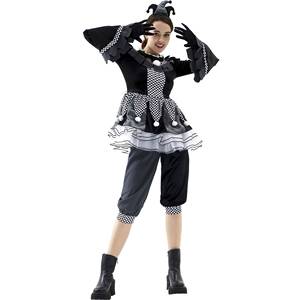 Disfraz de Payaso de Circo para Mujer, Halloween, Carnaval, Cosplay, Adulto, Traje de Payaso Aterrador en Blanco y Negro - Product Image 2