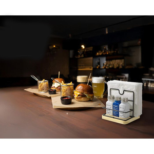 Portarrollos de Cocina Multiusos de Bambú y Acero Inoxidable con Diseño Moderno y Almacenamiento sin Plegado - Product Image 2