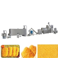 Ligne de production automatique clé en main de pâtons de pain Panko américains avec équipement d'extrusion de pâtons de pain industriels