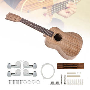 Ukelele Semiterminado de 23 Pulgadas, Ukelele de 26 Pulgadas, Madera de Caballo con Motas, Kit de Ukelele para Armar - Product Image 1