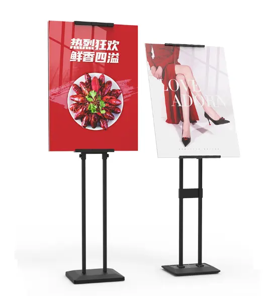 Cardboard Poster Board Stand A4 Poster Double Sided Floor Standing Sign Holder Poster Board Holder Stand For KT Board