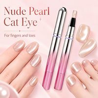 Stylo magnétique multi-usages pour nail art effet œil de chat 7 en 1, portable, vernis gel UV LED à application rapide, pour usage domestique et professionnel