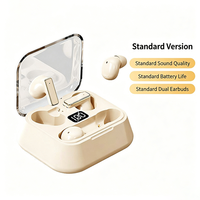 Auriculares Inalámbricos 2 en 1 con Diseño Dual TWS Creativo, Estuche de Carga Digital con Indicador LED, Intraaurales
