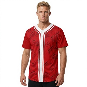 เสื้อเบสบอลแบบยูนิเซ็กซ์ แขนสั้น ระบายอากาศได้ดี ซับเหงื่อ พิมพ์ลายแบบซับลิเมชั่น ทรงปกติ ใส่ได้ทุกฤดู สำหรับซอฟต์บอล - Product Image 1