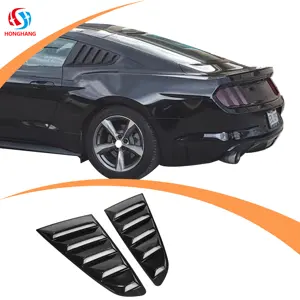ABS material one pair rear window shutter Factory produce auto parts For ford mustang rear louver accessories B type 2015-2019