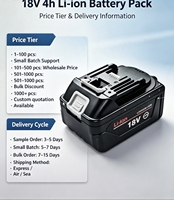 Paket Baterai Lithium 18V BL1860B BL1850 Pengganti Baterai Dengan Paket Baterai Alat Listrik Bor Tanpa Kabel Seri Makt 18V