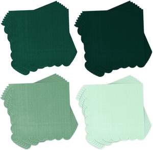 Serbet Kertas Koktail Boho Warna Gradasi Kustom Dengan Logo Bergaris Tebal Sekali Pakai Untuk Pesta Makan Malam - Product Image 4