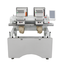 Nouvelle machine à broder à capuchon informatisée à 15 aiguilles et 2 têtes avec moteur, haute précision, bonne qualité
