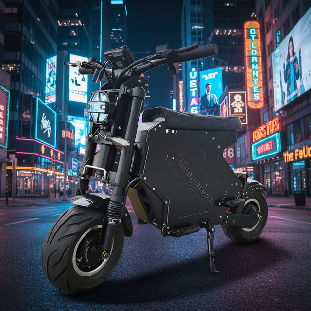 Whosale 52v 60v 72v Seated Dual Motor Electric Mobility Scooter Adults Geofought Molo 5 E Scooter with Music Speaker