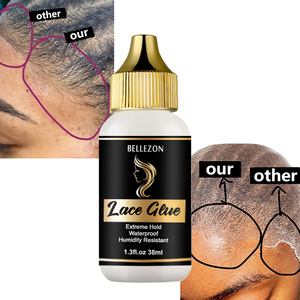 Bellezon Wig Install Extreme Hold Lace <strong>Glue</strong> Waterproof Strong Hold Lace Wig Adhesive <strong>Hair</strong> <strong>Glue</strong> for Lace Frontal Wig - Product Image 6