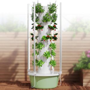 Système de jardinage vertical hydroponique TSP-L9-36P-LED Eco-Friendly PP pour plantes d'intérieur et d'extérieur - Product Image 6