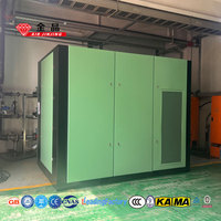 Kompresor Udara Sekrup PM VSD 250kw 2 Tahap Industri Stasioner AC Daya Besar Pompa Listrik Tugas Berat Berpendingin Udara 380V