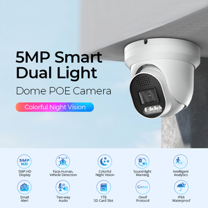 Sistema de Cámaras de Seguridad OEM ODM de 5MP y 8 Canales, <span class=keywords><strong>NVR</strong></span> <span class=keywords><strong>POE</strong></span> 4K, Cámara <span class=keywords><strong>POE</strong></span> de 5MP, Kit <span class=keywords><strong>NVR</strong></span> 4K, Audio Bidireccional, Detección de Personas y Vehículos, Grabación 24/7 - Product Image 2