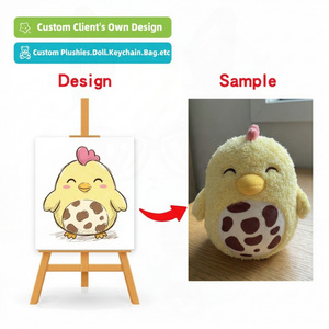 Jouets en peluche personnalisés OEM/ODM, Poupées, Poussin à ventre tacheté doux, Décoration sur le thème de la ferme, Cinnamoroll, Stitch, Licorne en peluche, Porte-clés en peluche, Vente en gros - Product Image 1