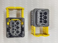 Connecteur pour véhicule à énergie nouvelle, fiche femelle à 7 broches, 1-1418480-1, contacts en cuivre, boîtier en nylon pour les connexions de câbles d'alimentation