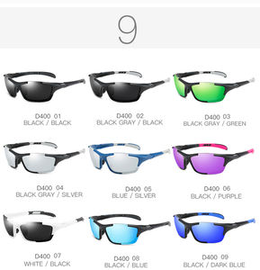 DUBERY negozio ufficiale 2025 Vintage retrò occhiali da sole da motociclista rettangolare pz telaio blu lenti rosse in policarbonato lenti per lo Sport - Product Image 3