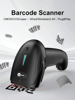 USB inalámbrico para Escáner de código de barras 2,4G CMOS fuente de luz 1D/2D lector de código QR para Windows Android Linux IOS sistemas Stock