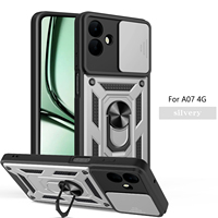 Casing ponsel polikarbonat + polikarbonat, pelindung belakang kamera geser TPU hibrida Harga terbaik untuk Samsung A07 4G