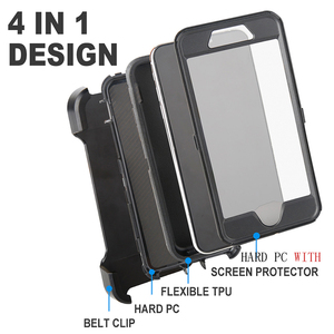 <span class=keywords><strong>Coque</strong></span> de téléphone Defender pour <span class=keywords><strong>iPhone</strong></span> <span class=keywords><strong>14</strong></span> avec étui à pince ceinture robuste robuste protection complète du corps pour housse de téléphone Samsun - Product Image 4