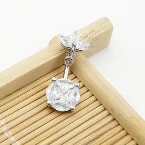 Nouvelle Collection : Bijou de Piercing Papillon en Argent Sterling 925 Incrusté de Zircons pour Femme – Anneau de Nombril Tendance - Product Image 2