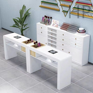 Vitrine de salon de manucure, armoire à vernis à ongles, armoire de rangement pour vernis à ongles et colle, armoire de rangement sur pied avec tiroirs - Product Image 3