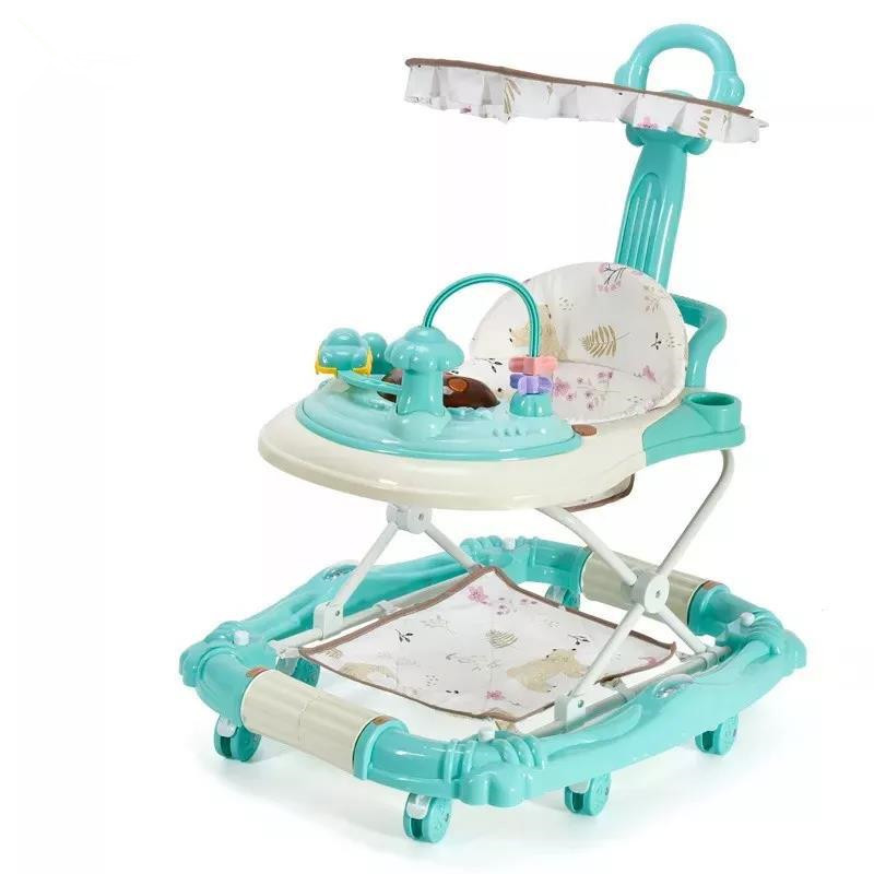 Foldable Anti Rollover Baby Walker with