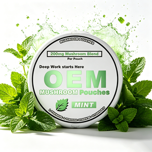 Bolsitas Nootrópicas de Champiñón Melena de León con Sabor a Menta, Cafeína <span class=keywords><strong>85mg</strong></span> para Concentración y Energía, OEM ODM X Labworks - Product Image 2