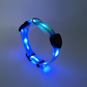 Correa LED para mascotas con carga USB, Collar luminoso para caminar para perros con goma de PVC, Material impermeable, correa para caminar al aire libre, Correa LED para perros - Product Image 1