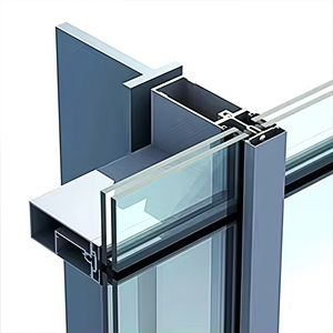 Không thấm nước bên ngoài cấu trúc tường cửa sổ bên ngoài mặt tiền nhôm kính bức màn bức tường Nhôm Rèm tường hồ sơ - Product Image 5