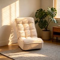 Fauteuil inclinable moderne à cadre métallique, canapé de détente réglable pour balcon ou tatami