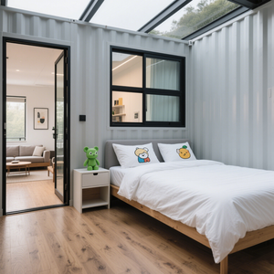 Dortoir pliable modulaire préfabriqué petite maison pliable conteneur préfabriqué maison préfabriquée avec toilettes - Product Image 2