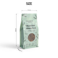 Sachets de café YPAK en gros thermoscellables, durables, recyclables PCR, 250g, avec fenêtre transparente et fond plat