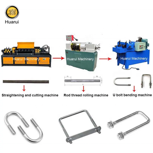 Máquina de enhebrado y doblado de pernos en U completamente automática, máquina de fabricación de pernos de anclaje dobladora de pernos en U hidráulica a la venta - Product Image 2