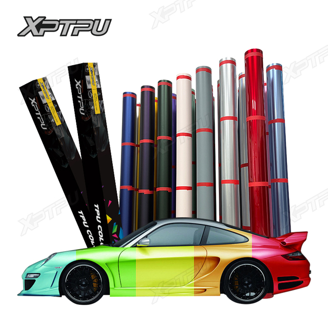 Wet Install Color TPU PPF With Air Channels Easy Install High Quality Satin Color Paint Protection Film