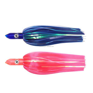 Señuelo de curricán Ilander con cabeza de bala de 7 pulgadas/9 pulgadas para Marlin Tuna Mahi Dolphin Durado Wahoo, señuelos de curricán de malla sin gancho, - Product Image 1