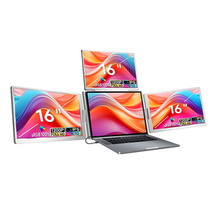 2025 mô hình mới 16 inch màn hình chơi game màn hình di động 1 cáp cho <span class=keywords><strong>3</strong></span> màn hình ba màn hình mở rộng cho <span class=keywords><strong>Windows</strong></span> & MACBOOK - Product Image 1