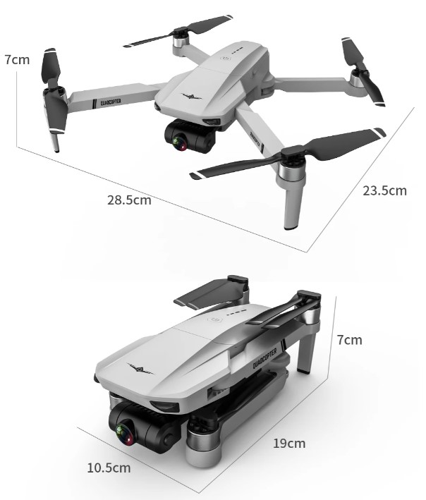 KF102 GPS Drone with 4K Dual HD Camera, 2-Axis Gimbal, and Remote