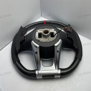 Volant personnalisé en fibre de carbone mate avec palettes de changement de vitesse <span class=keywords><strong>pour</strong></span> Mercedes-Benz AMG SLC CLA G500 G63 G55 - Product Image 6