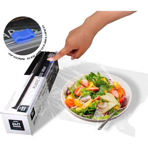Film alimentaire en plastique 800 pieds carrés sans BPA transparent extra-adhérent pour usage en cuisine - Product Image 2