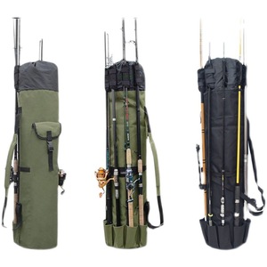 Sac de rangement multifonctionnel en toile de grande capacité pour cannes à pêche, avec bandoulière, pour matériel de pêche et cannes à pêche - Product Image 2