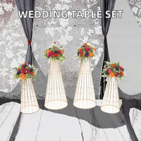 Ensemble table et chaises en fer moderne pour décorations de mariage et de fête, pour présentation à domicile et fêtes d'anniversaire, directement de Chine
