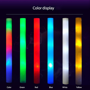 Lễ Hội Âm Nhạc <span class=keywords><strong>LED</strong></span> Cổ Vũ Đạo Cụ Nhấp Nháy Bọt Baton Stick Cho Câu Lạc Bộ Của Fan Hâm Mộ Sử Dụng RGB Màu Nhấp Nháy <span class=keywords><strong>LED</strong></span> Bọt Baton - Product Image 3