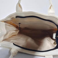 Sac fourre-tout d'extérieur tendance personnalisé grand sac de plage stéréoscopique sac à main écologique en toile de coton naturel sac fourre-tout de couleur unie