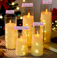 Guirlande de lumières LED à flamme simulée avec télécommande, motif en forme de balle, pour fête, festival de musique, décoration de table
