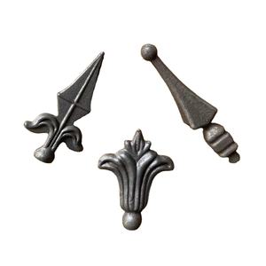 หอกราวบันไดเหล็กดัดสำหรับตกแต่งประตูทำจากเหล็กหล่อที่ทันสมัย - Product Image 6